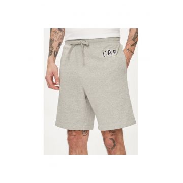 Pantaloni scurti barbati -  304143410 - Bumbac - Gri - Gri