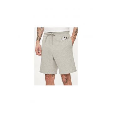 Pantaloni scurti barbati -  304143410 - Bumbac - Gri - Gri