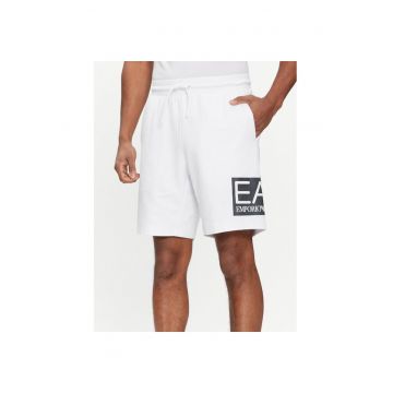 Pantaloni scurti barbati - Emporio Armani  303536299 - Bumbac - Alb - Alb
