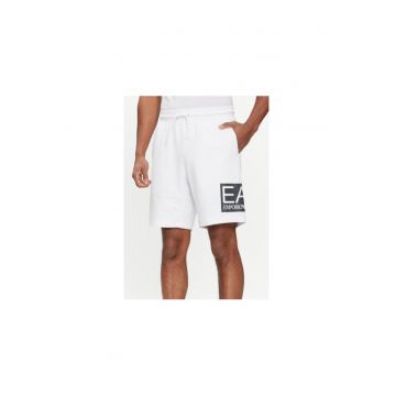 Pantaloni scurti barbati - Emporio Armani  303536299 - Bumbac - Alb - Alb