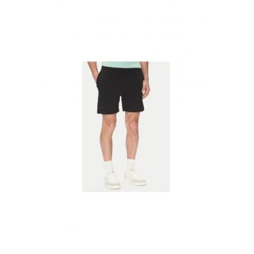Pantaloni scurti sport barbati  303HZE0 - Bumbac - Negru