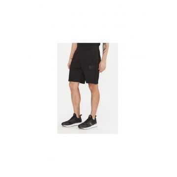 Pantaloni scurti sport barbati  Emporio Armani - 7M000309 AF13526 - Poliester/Elastan - Negru - Negru