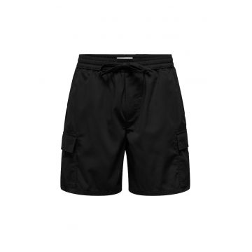 Pantaloni scurti sport barbati  Sons - 22034462 - Bumbac/Poliester - Negru - Negru