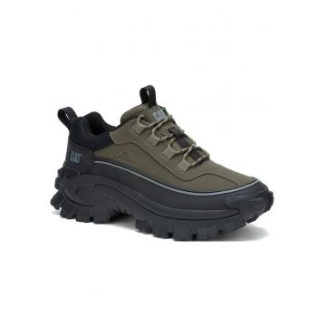 Pantofi barbati P111620 -  Piele naturala - Negru/Verde