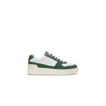Pantofi sport barbati -  69338 - Verde - Piele naturala