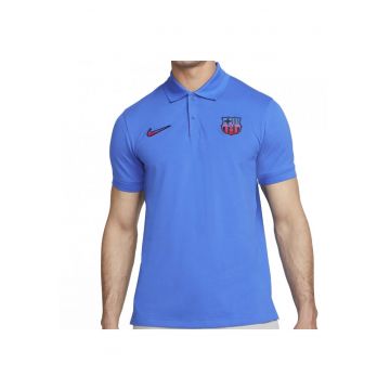 Tricou  FC Barcelona 22/23 Polo barbati - Albastru