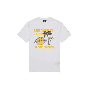 Tricou sport pentru barbati  LA Lakers NBA WRDMRK - Alb