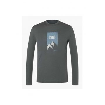 Bluza din amestec de lana M 2 PITCH - pentru barbati - culoarea Gri - M - Gri