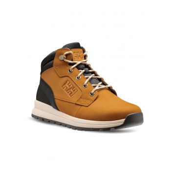 Bocanci trekking barbati  12038 - Piele naturala - Maro