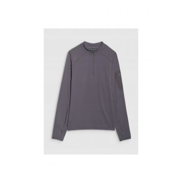 Hanorac trekking  uscare rapida - gri - material sintetic - pentru barbati