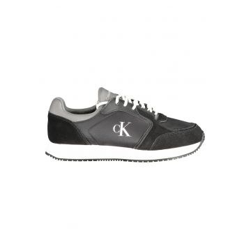 Pantofi sport barbati -  30% poliester - 30% piele - 40% poliuretan - Negru - 44 - YM0YM01152