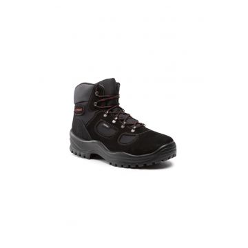 Pantofi trekking barbati -  209128208 - Piele naturala - Negru - Negru