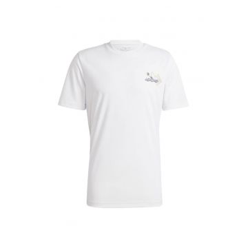 Tricou sport barbati  tennis - bumbac - alb