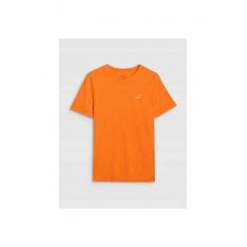 Tricou Trail Running Barbati  Portocaliu - Slim Fit - Seamless - 4FDry - Material Sintetic - SS25 - Marimi S-XL