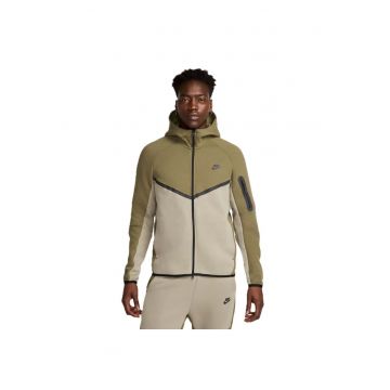 Bluza cu fermoar  pentru Barbati - m nk tch flc fz wr hoodie - HV0949-222 - XS INTL - Verde