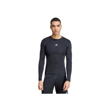 Bluza sport barbati - adidas - JP2944 - maneca lunga - negru - material elastic