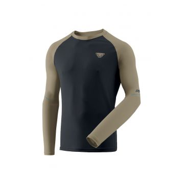 Bluza sport barbati  Alpine Pro - poliester - pentru alergare - uscare rapida - bej/negru - 52EU/XL