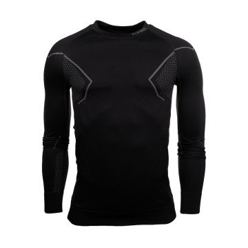 Bluza termoactiva barbati -  Bumbac - Negru - Negru