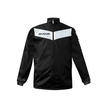 Jacheta sport barbati -  Poliester/Nylon - Alb/Negru - Alb/Negru
