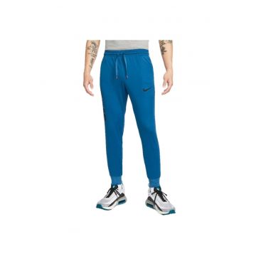 Pantaloni de fotbal pentru barbati -  Poliester - Albastru -
