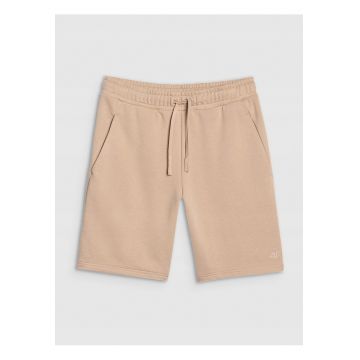 Pantaloni scurti barbati  bej - bumbac/poliester - croiala normala - fara captuseala