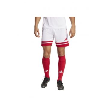 Pantaloni scurti sport barbati  Squadra - poliester - alb/rosu