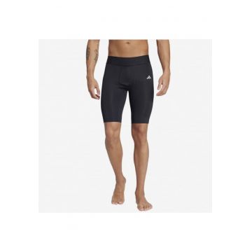 Pantaloni scurti sport barbati  Techfit - elastan/poliester - negru