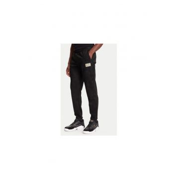 Pantaloni sport barbati - Emporio Armani  negru - poliester/elastan -