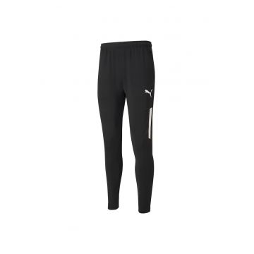 Pantaloni sport barbati -  Poliester - Negru/ Alb - XL - Alb/Negru