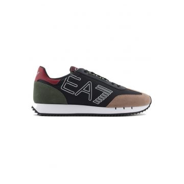 Pantofi sport  pentru Barbati - black white vintage - X8X101-XK257-T985 - Negru - Negru