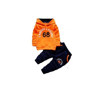 Trening  Cu Hanorac - Laku - Maneca lunga - Baieti - cu Bleumarine1`2 - Portocaliu/Bleumarin