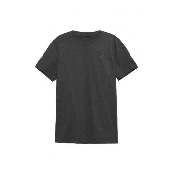 Tricou barbati -  Bumbac - Cu imprimeu logo - Negru - M - Negru