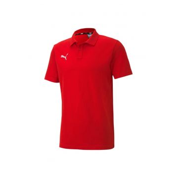Tricou Barbati Sport  cu Guler - Rosu - Marime