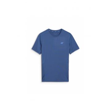 Tricou pentru barbati  slim - uscare rapida - albastru marin - material sintetic
