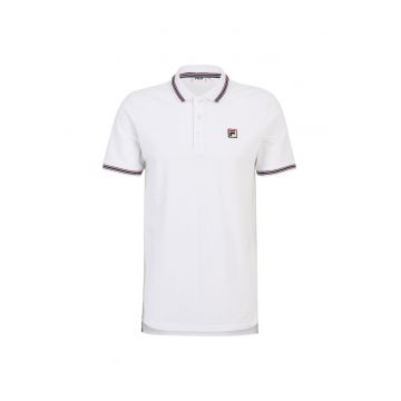 Tricou polo barbati -  L믮k - alb - bumbac -