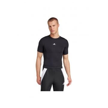 Tricou sportiv barbati -  JP4674 - compresiv - negru - poliester reciclat