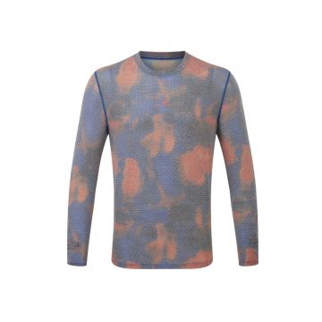 Bluza alergare barbati  Tech Golden Hour FW 2024 - Portocaliu/Albastru