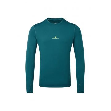 Bluza alergare barbati  Tech Winter Crew FW 2024 - Albastru