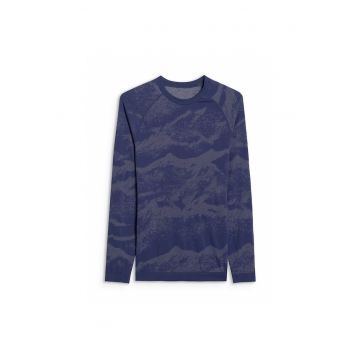 Bluza sport barbati -  termica - poliester - tehnologie 4FSkin - albastru - Albastru