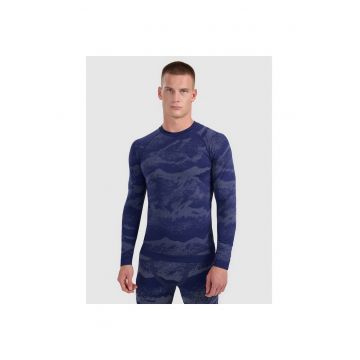 Bluza sport barbati -  termica - poliester - tehnologie 4FSkin - albastru - Albastru