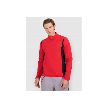 Bluza sport barbati  termica - rosu/negru - poliester - Rosu