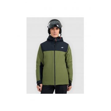 Geaca de schi barbati -  poliester - verde/negru