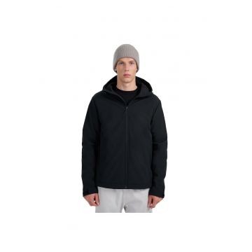 Geaca softshell barbati  rezistenta la vant - membrana NeoDry 5000 - neagra - micropolar