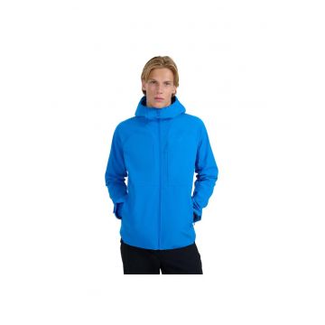 Geaca trekking barbati  albastra - poliester -