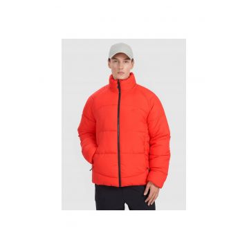 Jacheta trekking barbati -  din poliester - rosu