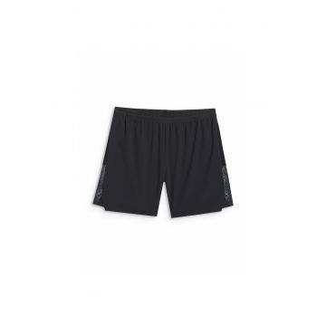 Pantaloni scurti sport barbati  poliester - negru