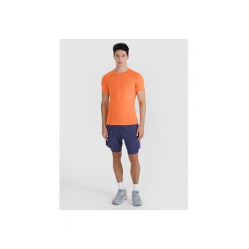 Pantaloni sport barbati -  scurti de antrenament - albastru