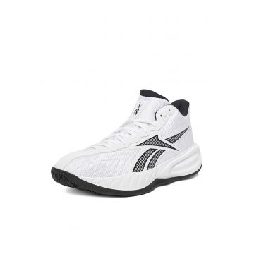 Pantofi sport barbati -  baschet - alb - textil