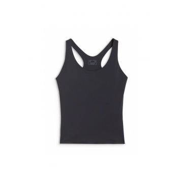 Top Yoga Fara Maneci pentru Femei  Poliester Negru - CROIALA SLIM - Integrat Sutien - Tehnologie 4FDry - XS-XL - Sezon SS25