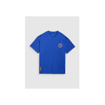Tricou Oversize Barbati  Bumbac 100% - Cobalt - Casual/Sport - SS25